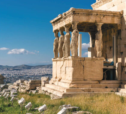 Caryatids at Erechtheum of the Parthenon