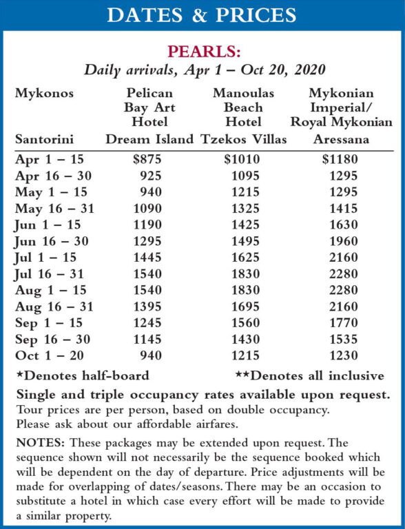 Crown Jewels Dates and Prices 2020: Pearls