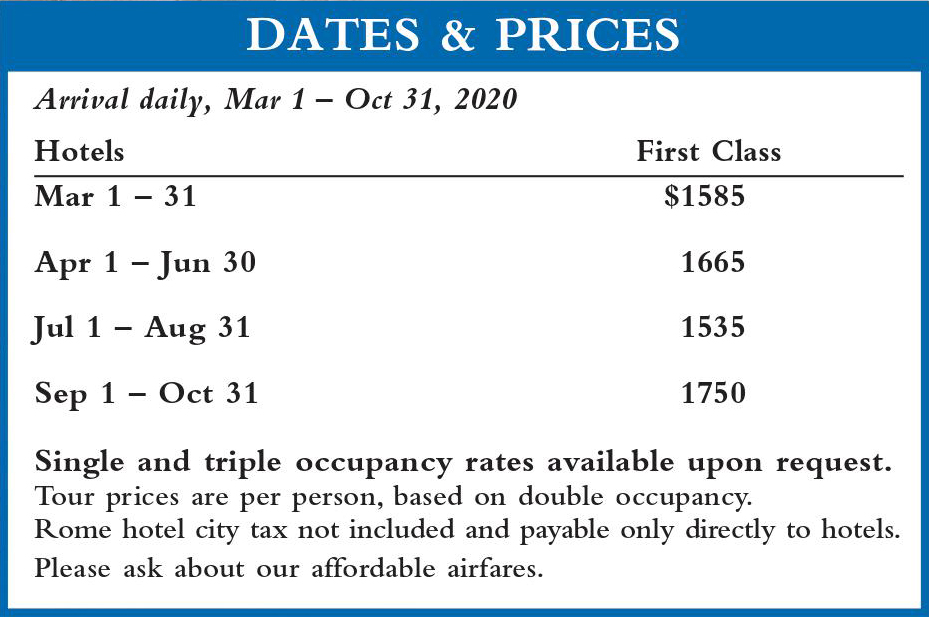 Crown Mediterranean Dates and Prices 2020